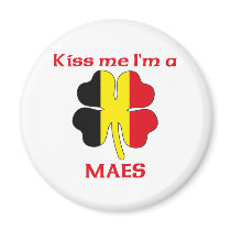 Personalized Belgian Kiss Me I'm Maes magnets by KissMeTshirts Personalized Belgian Kiss Me I'm Maes magnets