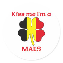 Personalized Belgian Kiss Me I'm Maes stickers by KissMeTshirts Personalized Belgian Kiss Me I'm Maes stickers