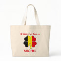 Personalized Belgian Kiss Me I'm Michel bags by KissMeTshirts Personalized Belgian Kiss Me I'm Michel bags