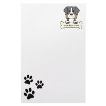 Personalized Bernese Mountain Dog Stationery