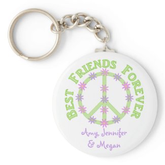 Personalized Best Friends Forever Keychain keychain