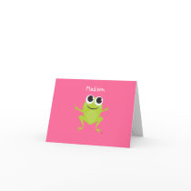 Personalized Best Life FROG Notecard