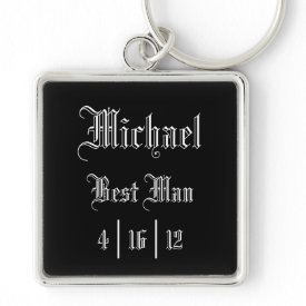Personalized Best Man Keychain keychain
