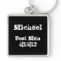 Personalized Best Man Keychain