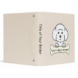 Personalized Bichon Frise 3 Ring Binders