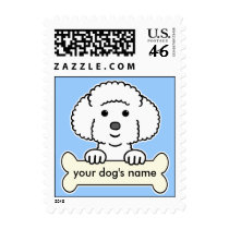 Personalized Bichon Frise Postage Stamps