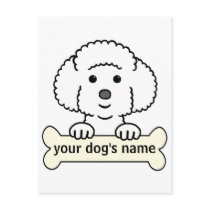Personalized Bichon Frise Postcards