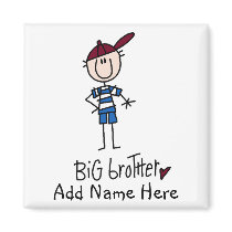 Personalized Big Brother Tshirts and Gifts Magnets