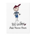Personalized Big Brother Tshirts and Gifts postcards by stick_figures Personalized Big Brother Tshirts and Gifts postcards