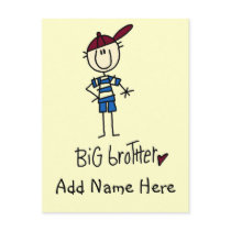 Personalized Big Brother Tshirts and Gifts Post Card