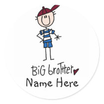 Personalized Big Brother Tshirts and Gifts stickers