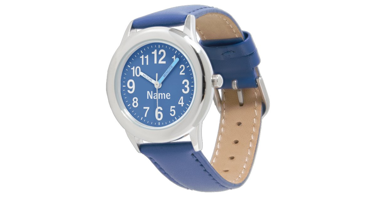 Personalized Big Number Watches for Kids Zazzle