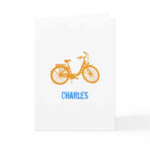 Personalized Bike note cards