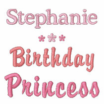 Personalized Birthday Princess Embroidered T-Shirt embroidered shirts by stitchshop Personalized Birthday Princess Embroidered T-Shirt embroidered shirts