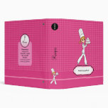 Personalized Blonde Baker Recipe Binder