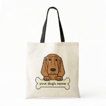Personalized Bloodhound Canvas Bags