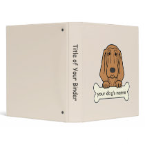 Personalized Bloodhound Binder