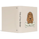 Personalized Bloodhound Binder
