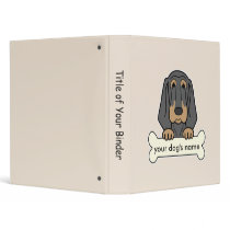 Personalized Bloodhound 3 Ring Binders