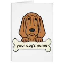 Personalized Bloodhound Greeting Cards