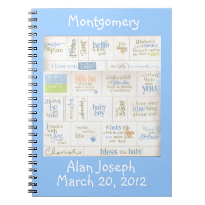 Baby  Personalized Gifts on Baby Gift Wording On Personalized Blue Baby Boy Sayings Guest
