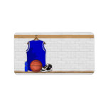 Personalized Blue Basketball Jersey Personalized Address Label