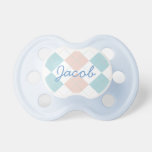 Personalized Blue Binky Baby Pacifier