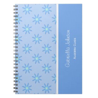 Personalized: Blue Daisy Notebook