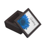 Personalized Blue Pop Art Flower Gift Box Premium Gift Boxes