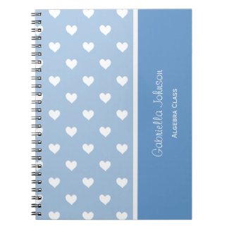 Personalized: Blue Sweetheart Notebook
