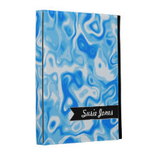 Personalized Blue Water texture iPad Cases