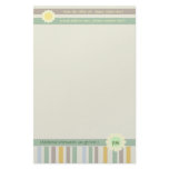 Personalized Bold Stripe Stationery