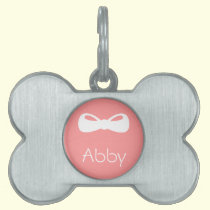 Personalized Bow Pet Tag pet tags