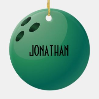 Personalized Bowling Ornament