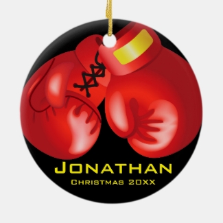 Personalized Boxing Gloves Ornament