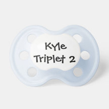 Personalized Boy Triplet Pacifier