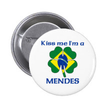 Personalized Brazilian Kiss Me I'm Mendes Pins