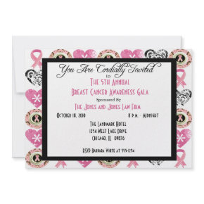 Personalized Breast Cancer Awareness Invitations.. invitation