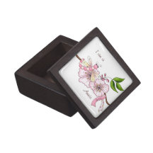 Personalized Breast Cancer Survivor Gift Box Premium Keepsake Boxes