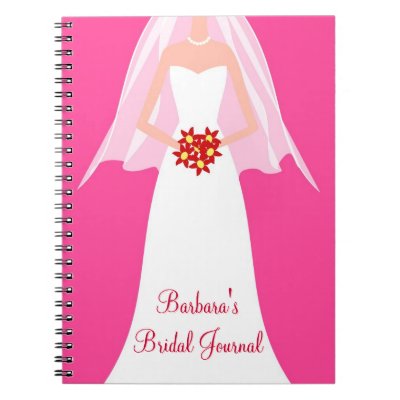 Personalized Bridal Journal Notebook