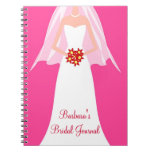 Personalized Bridal Journal Notebook notebooks