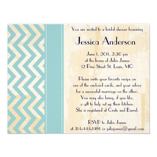 Personalized Bridal Shower Invitations