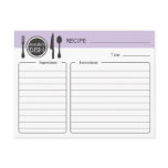 Personalized Bridal Shower Recipe Card Post Card