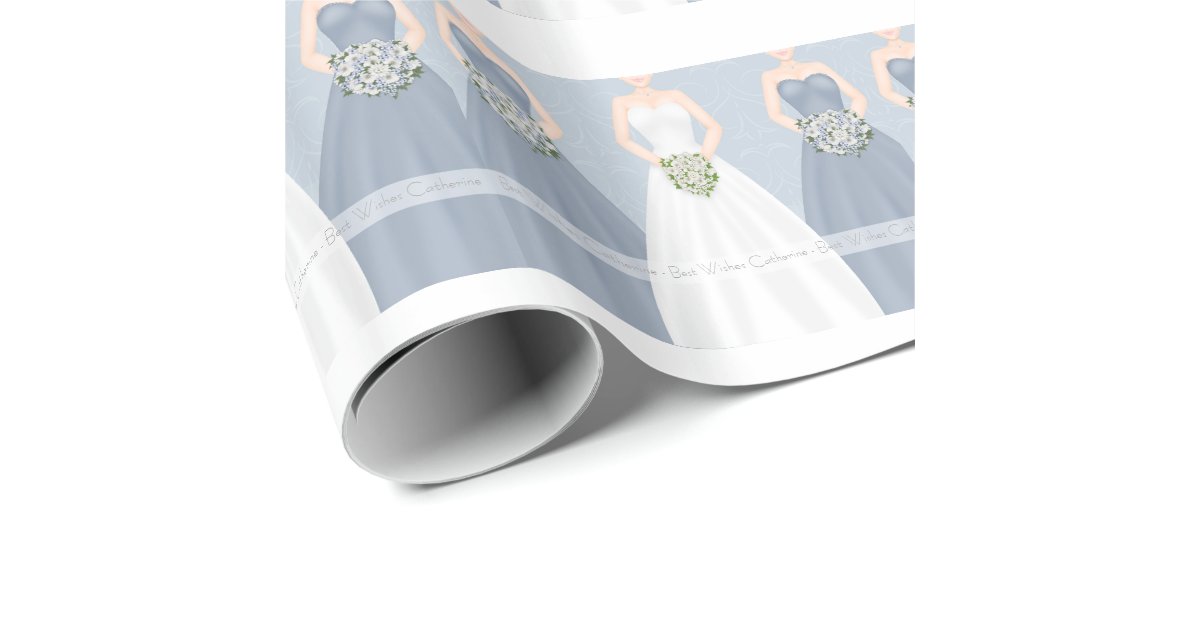 Personalized Bridal Shower Wrapping Paper Zazzle