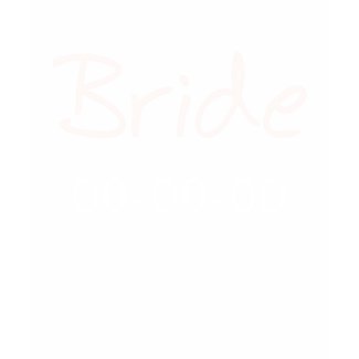 Personalized Bride Black T-shirt shirt