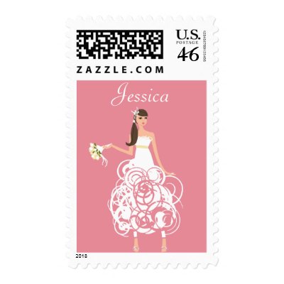 Personalized Bride stamps by wedding_tshirts