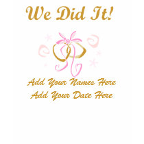 Personalized Bride We Did It Spaghetti Tank Top t-shirts by weddingsareus Personalized Bride We Did It Spaghetti Tank Top t-shirts