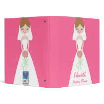 Personalized Bride Wedding Planner binders
