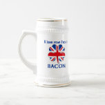 Personalized British Kiss Me I'm Bacon Coffee Mug