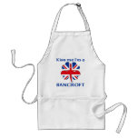 Personalized British Kiss Me I'm Bancroft aprons